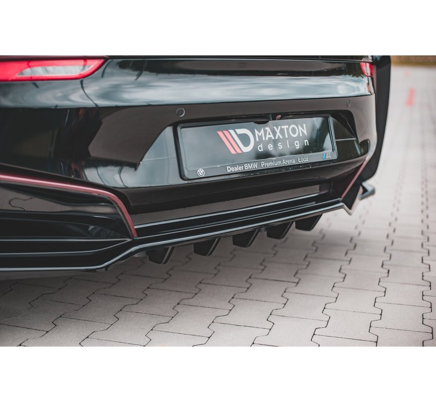 Maxton Design CENTRAL REAR DIFFUSER (with vertical bars) BMW i8