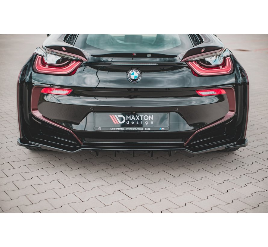 Maxton Design CENTRAL REAR DIFFUSER (with vertical bars) BMW i8