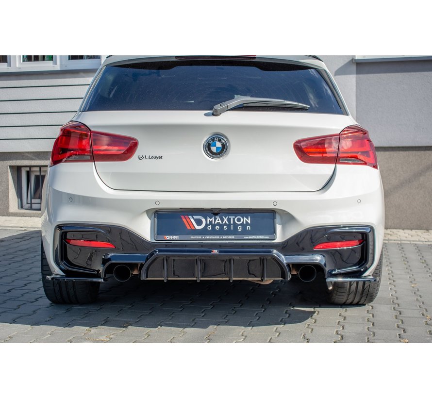 Maxton Design REAR SIDE SPLITTERS BMW 1 F20 Facelift M-power