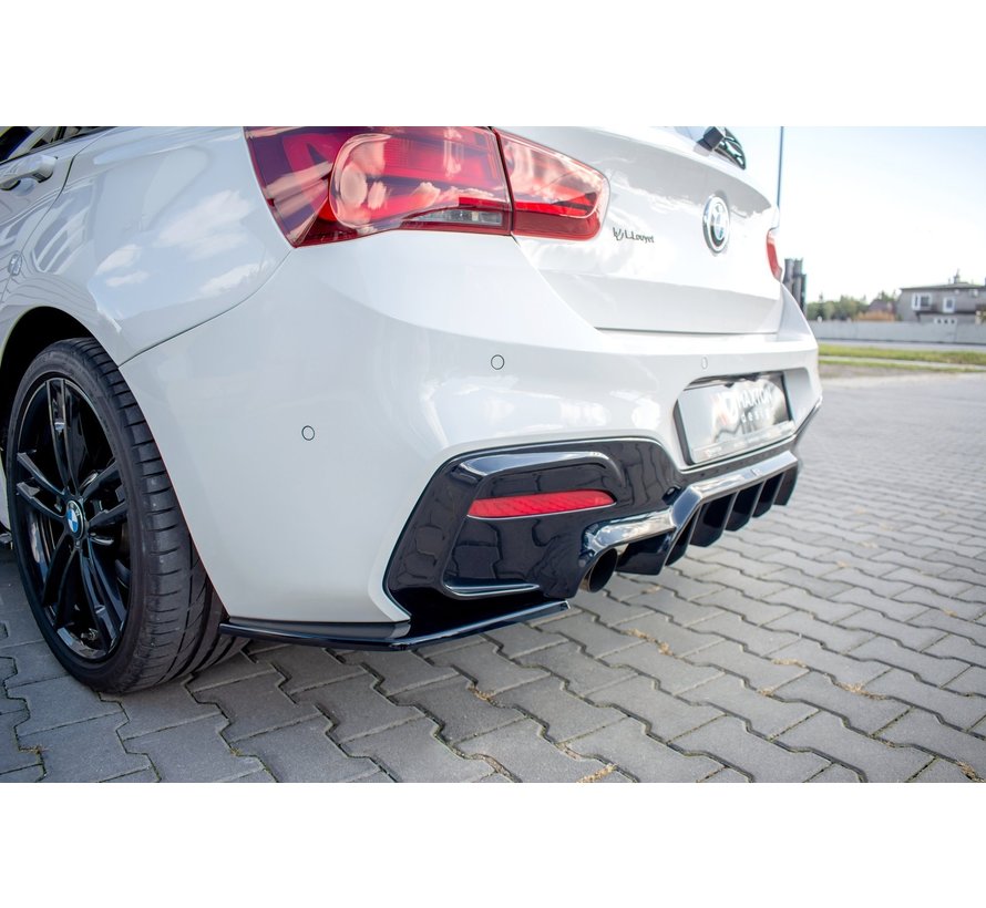 Maxton Design REAR SIDE SPLITTERS BMW 1 F20 Facelift M-power