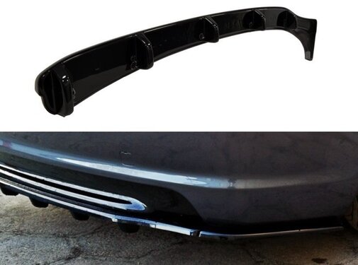 Maxton Design Maxton Design CENTRAL REAR DIFFUSER BMW 3 E46 MPACK COUPE (with vertical bars)