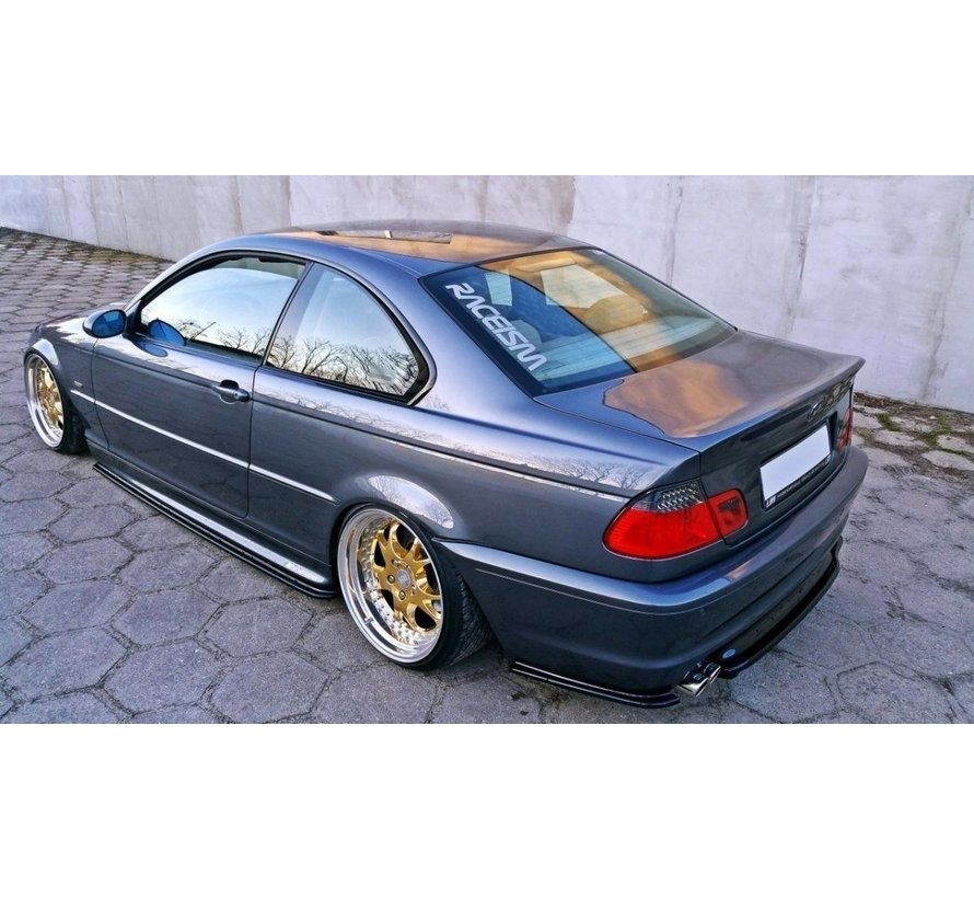 Maxton Design CENTRAL REAR DIFFUSER BMW 3 E46 MPACK COUPE (with vertical bars)