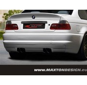 Maxton Design Maxton Design REAR BUMPER BMW 3 E46 - 4 DOOR SALOON < M3 LOOK > VERSION FITTING TO M3 EXHAUST