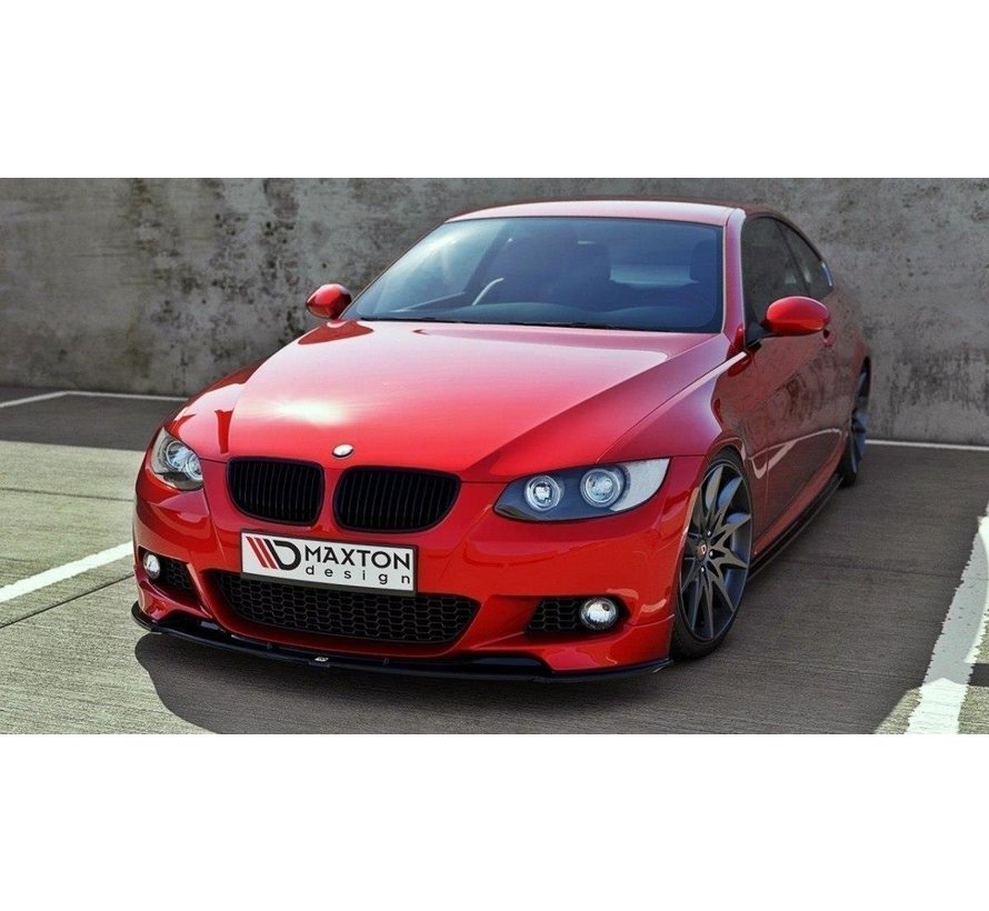 Maxton Design FRONT SPLITTER passend voor BMW 3 E92 MPACK (PREFACE MODEL fits M Performance splitters)