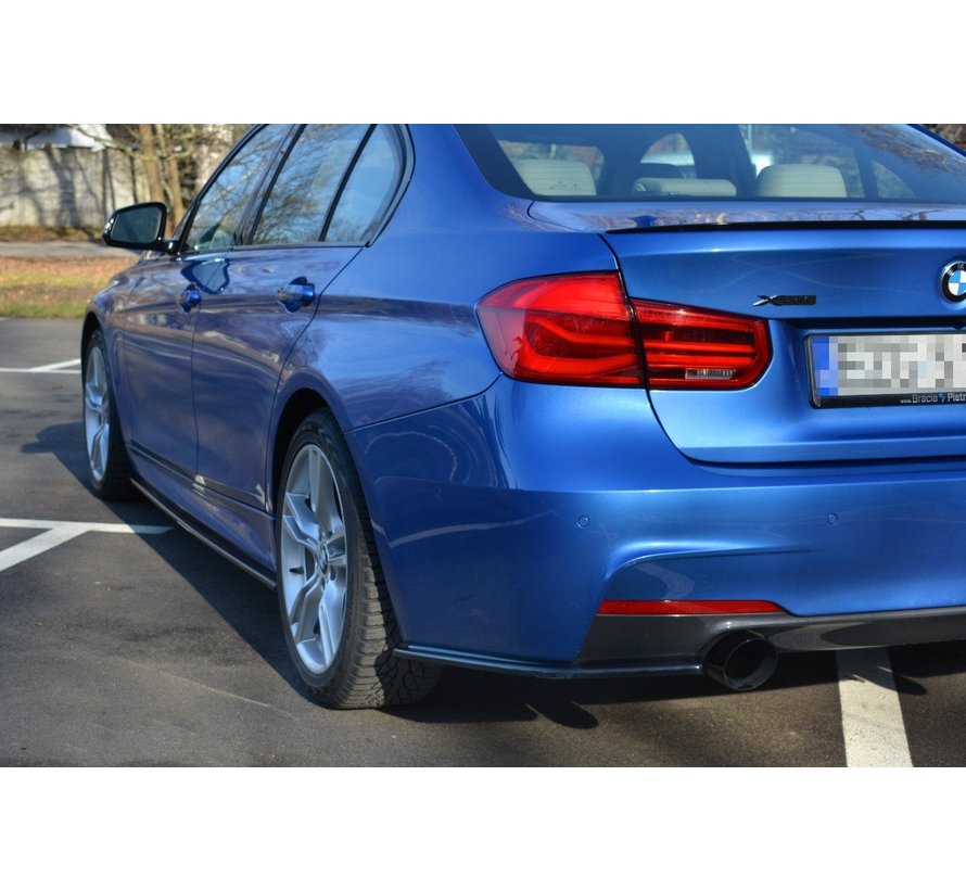 Maxton Design REAR SIDE SPLITTERS BMW 3-SERIES F30 PHASE-II SEDAN M-SPORT