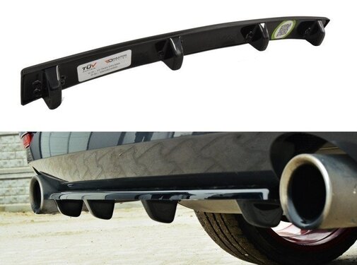 Maxton Design Maxton Design CENTRAL REAR DIFFUSER BMW 4 F32 M-PACK (with vertical bars)