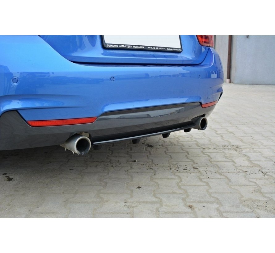 Maxton Design CENTRAL REAR DIFFUSER BMW 4 F32 M-PACK (with vertical bars)