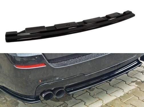 Maxton Design Maxton Design CENTRAL REAR DIFFUSER BMW 5 F11 M-PACK - without vertical bars (fits two double exhaust ends)