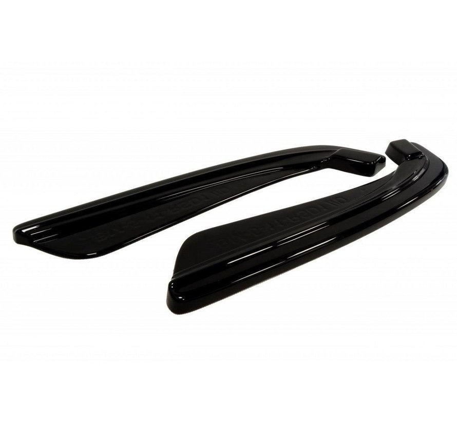 Maxton Design REAR SIDE SPLITTERS passend voor BMW 5 F11 M-PACK (fits two single exhaust ends)