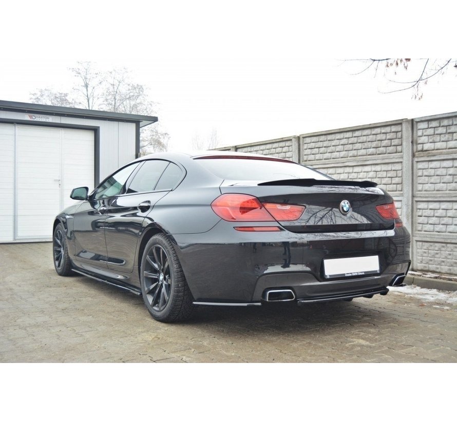 Maxton Design CENTRAL REAR DIFFUSER BMW 6 Gran CoupÃ© MPACK (with a vertical bar)