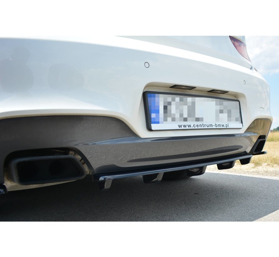 Maxton Design CENTRAL REAR DIFFUSER BMW 6 Gran CoupÃ© MPACK (with a vertical bar)