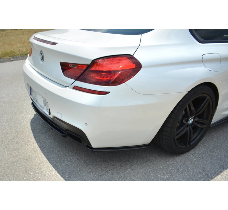 Maxton Design CENTRAL REAR DIFFUSER BMW 6 Gran CoupÃ© MPACK (with a vertical bar)