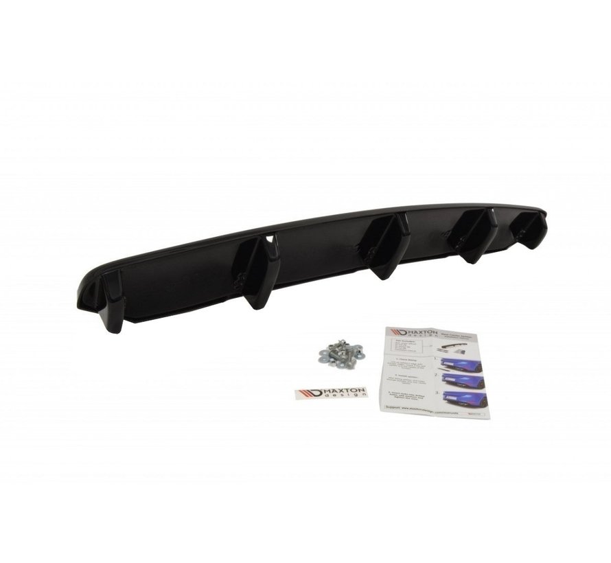 Maxton Design CENTRAL REAR DIFFUSER BMW 6 Gran CoupÃ© MPACK (with a vertical bar)