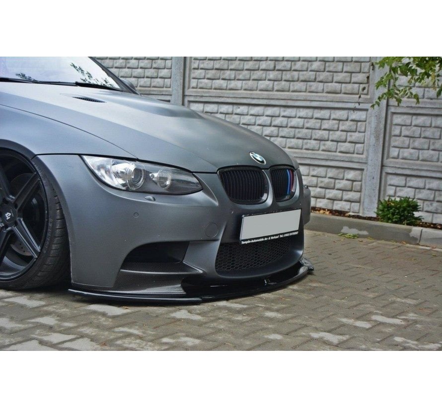 Maxton Design FRONT SPLITTER passend voor BMW M3 E92 / E93 (PREFACE MODEL fits M Performance splitters)
