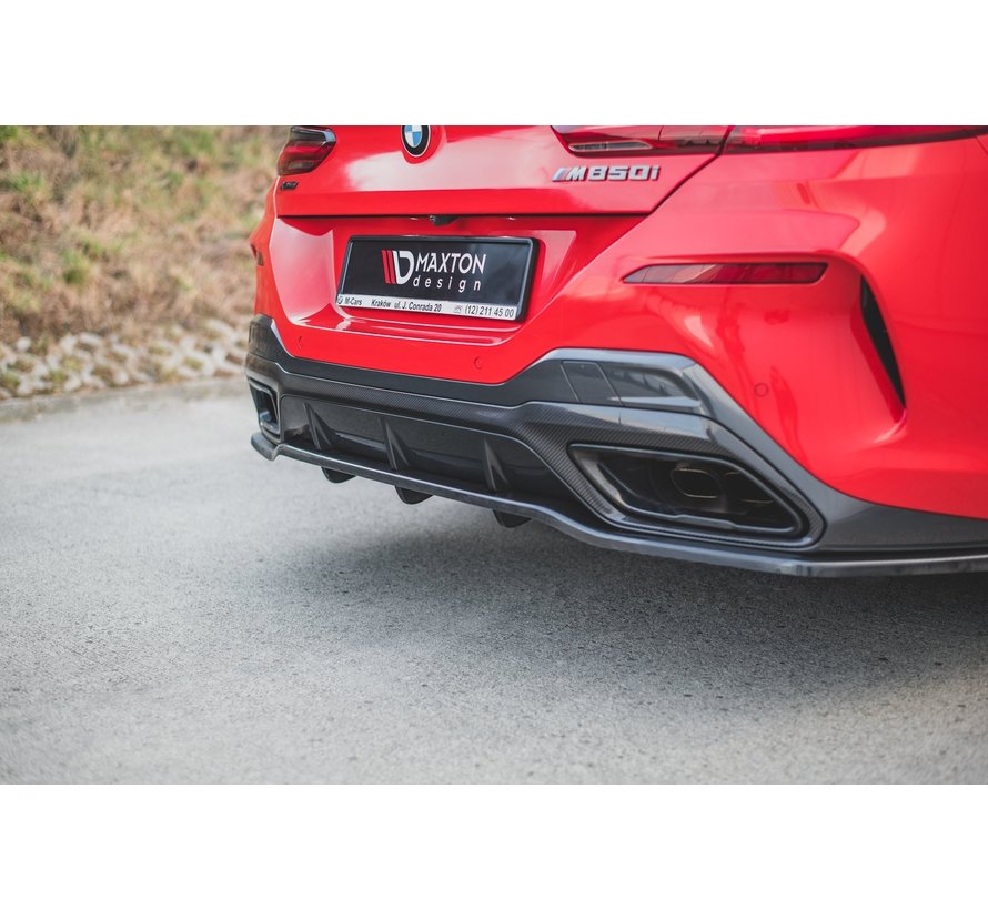 Maxton Design CENTRAL REAR DIFFUSER (with vertical bars) Bmw M850i G15