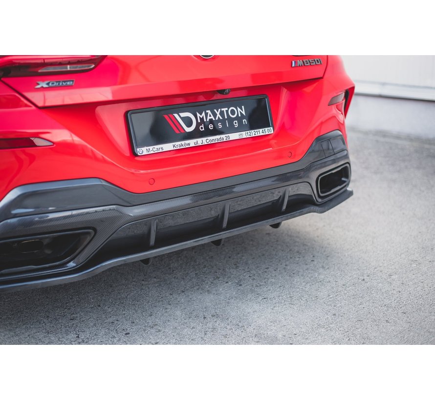 Maxton Design CENTRAL REAR DIFFUSER (with vertical bars) Bmw M850i G15