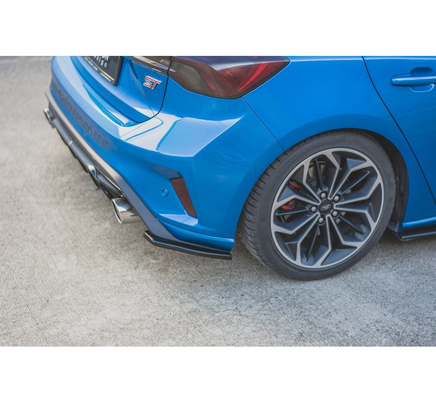 Maxton Design REAR SIDE SPLITTERS V.1 Ford Focus ST Mk4