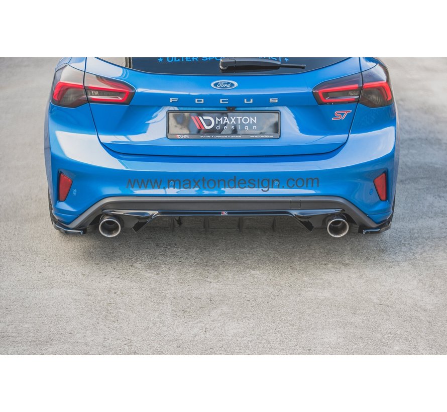 Maxton Design REAR SIDE SPLITTERS V.1 Ford Focus ST Mk4