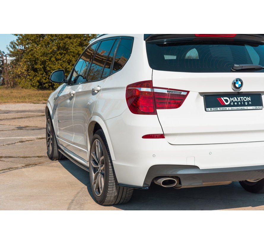 Maxton Design REAR SIDE SPLITTERS passend voor BMW X3 F25 M-Pack Facelift