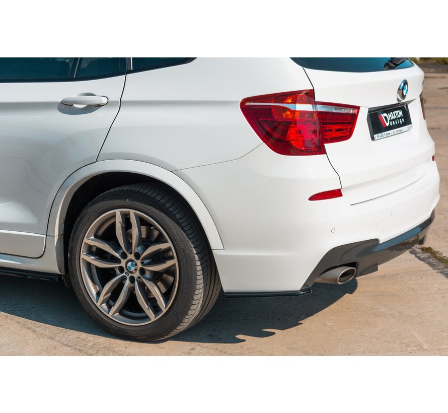 Maxton Design REAR SIDE SPLITTERS passend voor BMW X3 F25 M-Pack Facelift