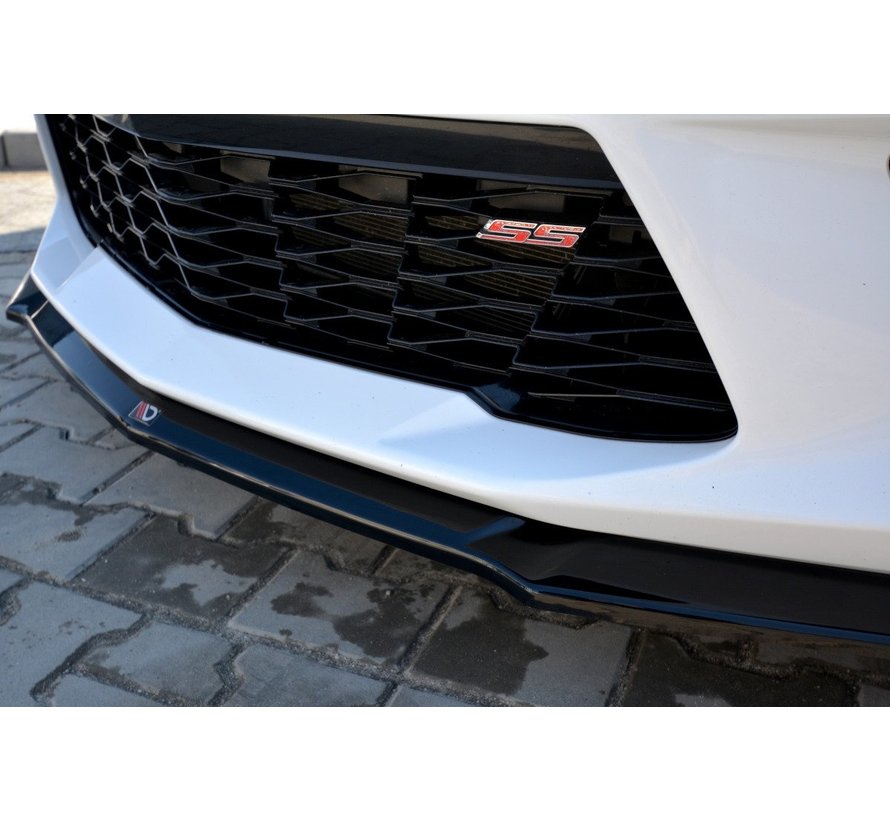 Maxton Design FRONT SPLITTER V.2 CHEVROLET CAMARO 6TH-GEN. PHASE-I 2SS COUPE