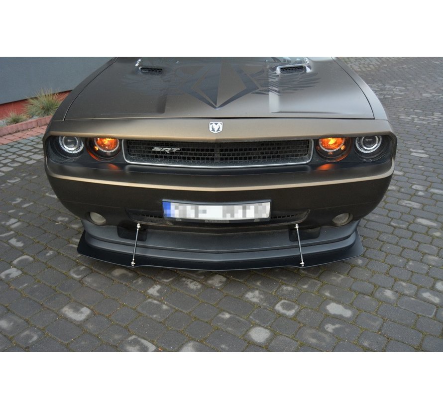 Maxton Design HYBRID  FRONT SPLITTER V.1 DODGE CHALLENGER MK3. PHASE-I SRT8 COUPE