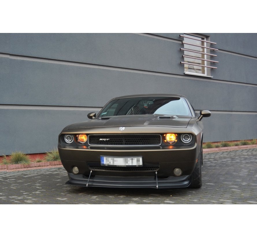 Maxton Design HYBRID  FRONT SPLITTER V.1 DODGE CHALLENGER MK3. PHASE-I SRT8 COUPE