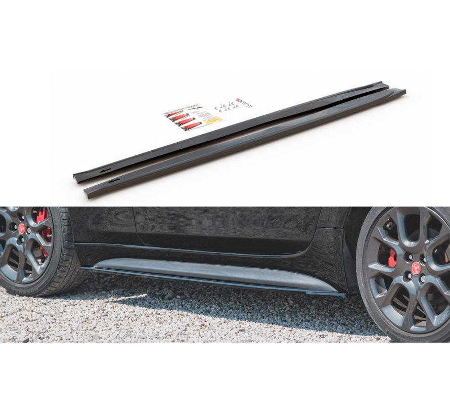 Maxton Design SIDE SKIRTS DIFFUSERS  Fiat 124 Spider Abarth