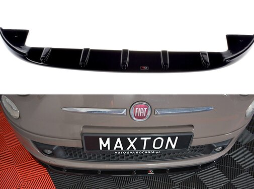 Maxton Design Maxton Design FRONT SPLITTER V.1 FIAT 500 HATCHBACK PREFACE