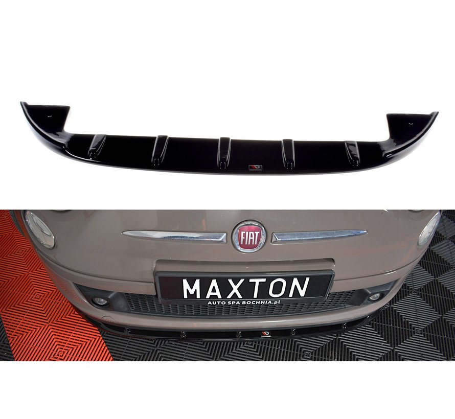 Maxton Design FRONT SPLITTER V.1 FIAT 500 HATCHBACK PREFACE