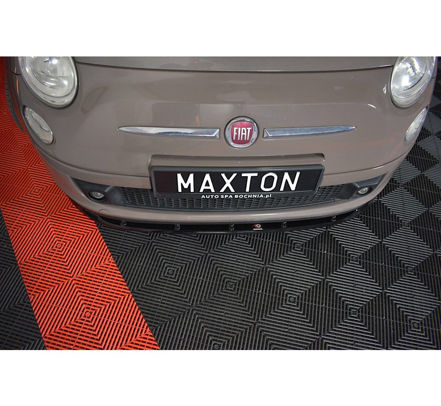 Maxton Design FRONT SPLITTER V.1 FIAT 500 HATCHBACK PREFACE