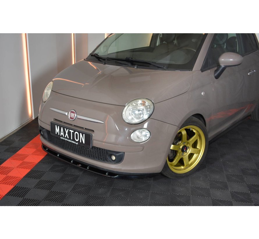 Maxton Design FRONT SPLITTER V.1 FIAT 500 HATCHBACK PREFACE