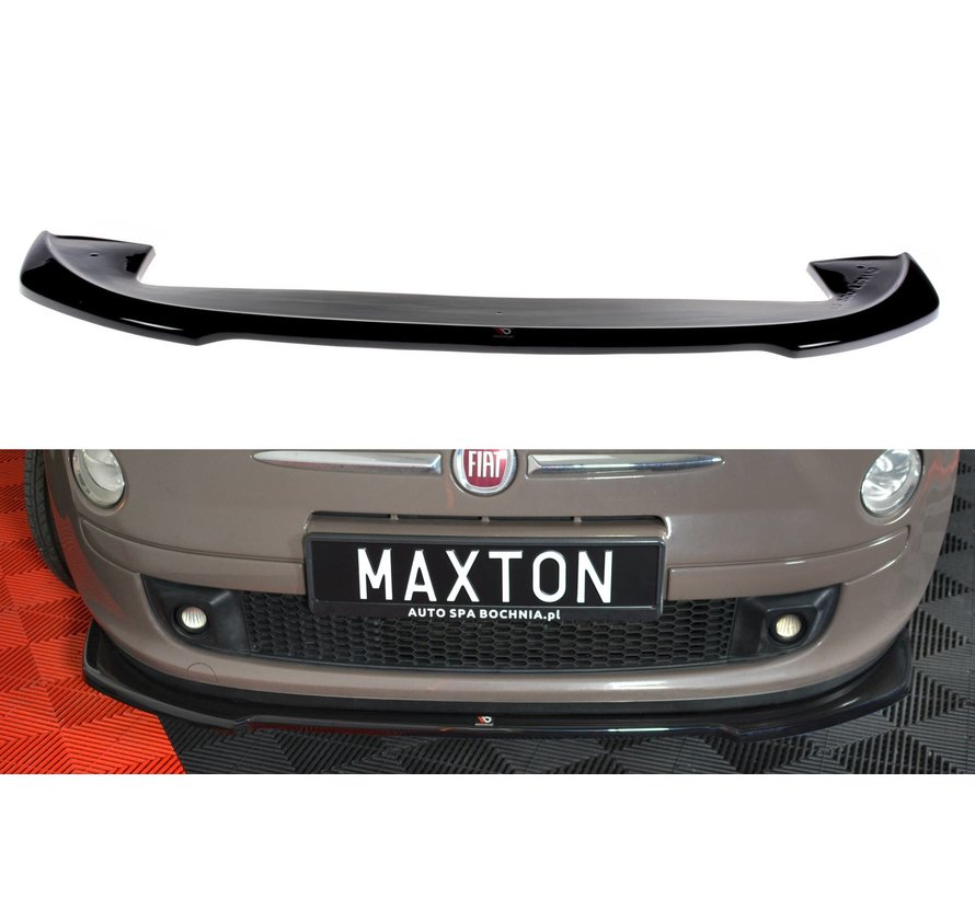 Maxton Design FRONT SPLITTER V.2 FIAT 500 HATCHBACK PREFACE