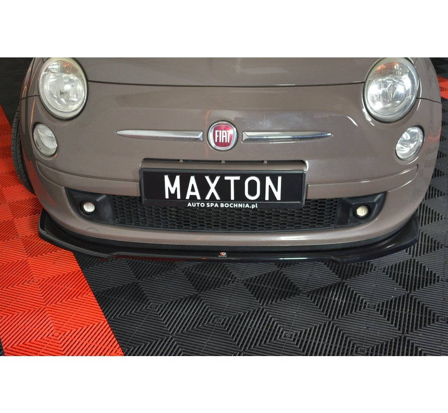 Maxton Design FRONT SPLITTER V.2 FIAT 500 HATCHBACK PREFACE