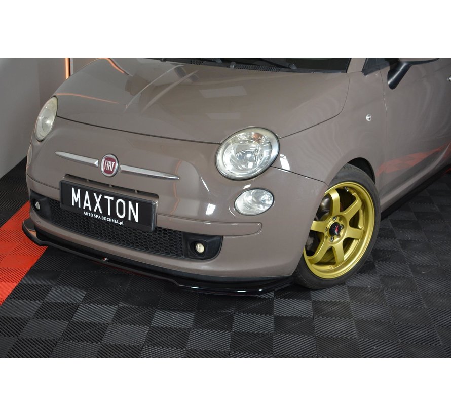 Maxton Design FRONT SPLITTER V.2 FIAT 500 HATCHBACK PREFACE