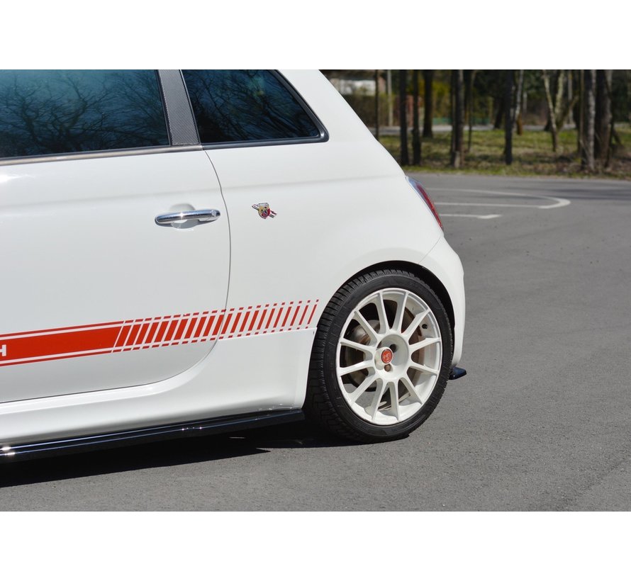 Maxton Design REAR SIDE SPLITTERS FIAT 500 ABARTH MK1