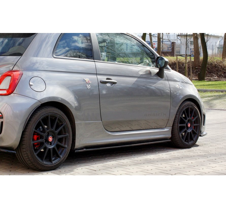 Maxton Design SIDE SKIRTS DIFFUSERS FIAT 500 ABARTH MK1 FACELIFT