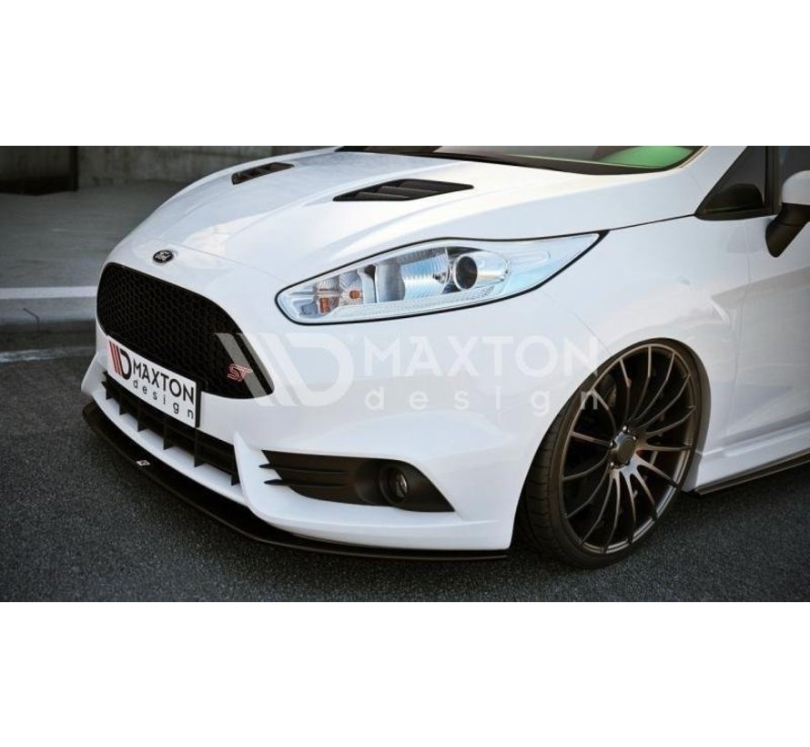 Maxton Design FRONT SPLITTER V.2 FIESTA MK7 ST FACELIFT 2013-16