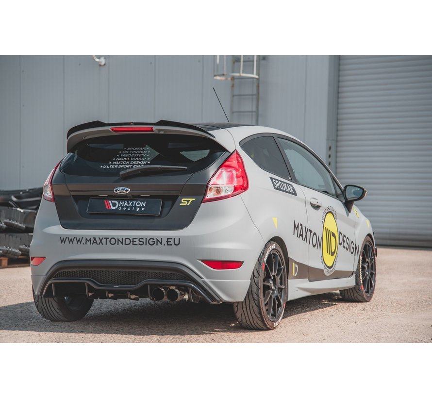 Maxton Design SPOILER CAP Ford Fiesta 7 ST Black and White Edition Facelift