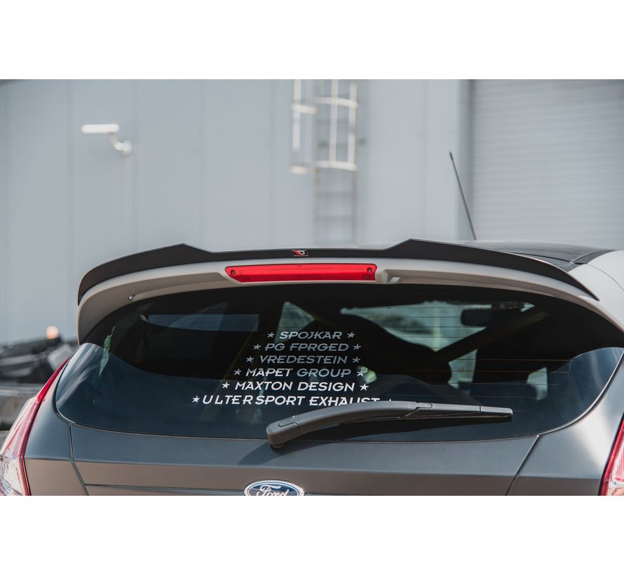 Maxton Design SPOILER CAP Ford Fiesta 7 ST Black and White Edition Facelift