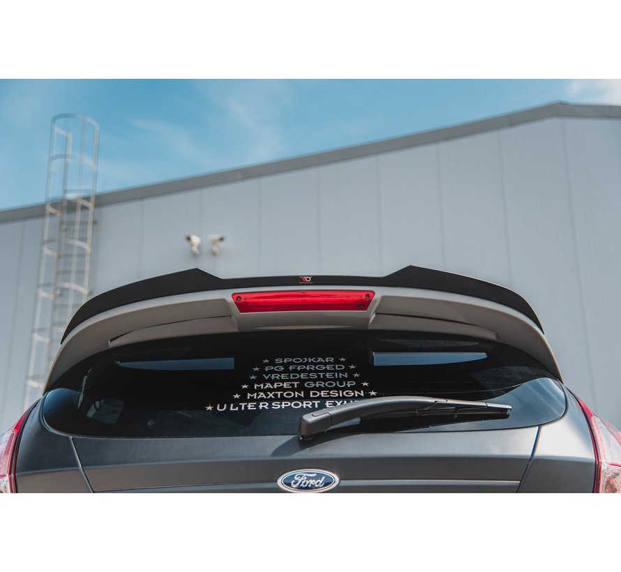 Maxton Design SPOILER CAP Ford Fiesta 7 ST Black and White Edition Facelift