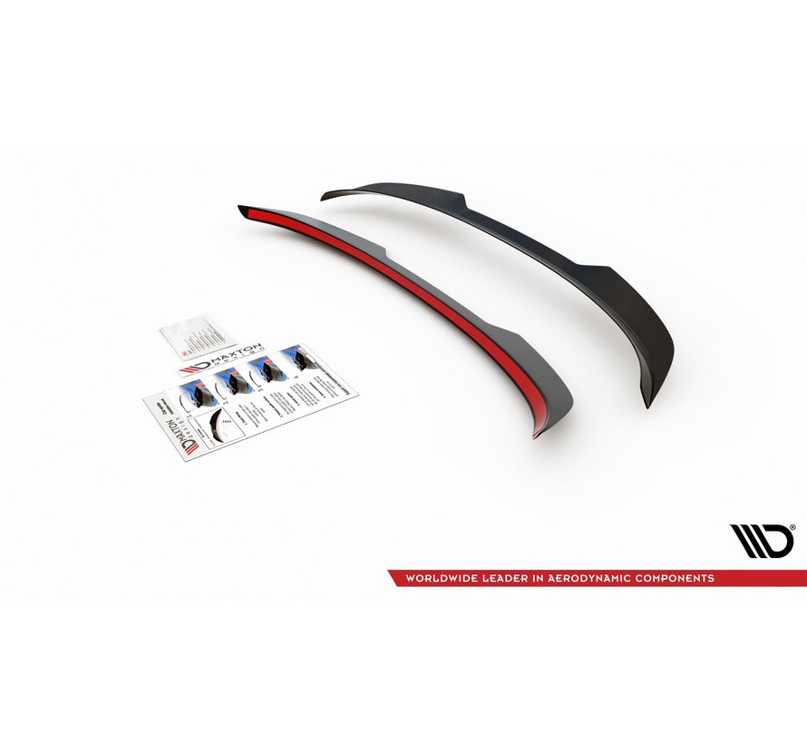 Maxton Design SPOILER CAP Ford Fiesta 7 ST Black and White Edition Facelift