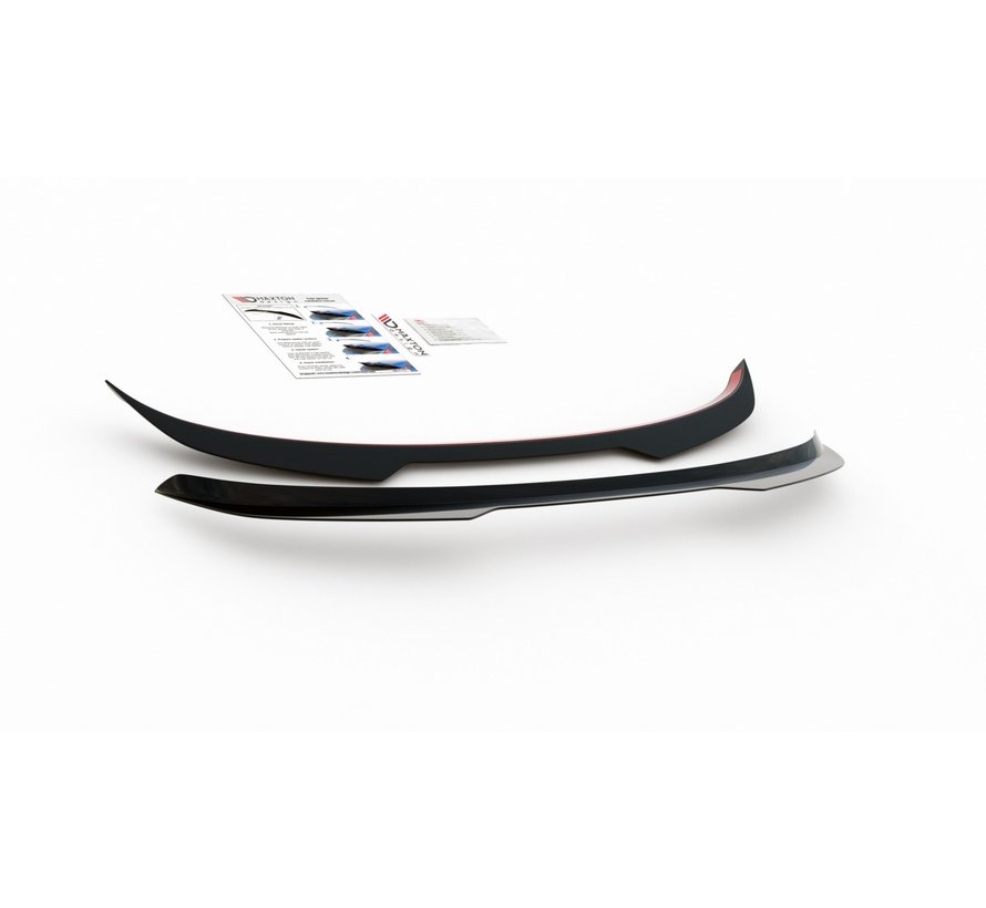 Maxton Design SPOILER CAP Ford Fiesta 7 ST Black and White Edition Facelift