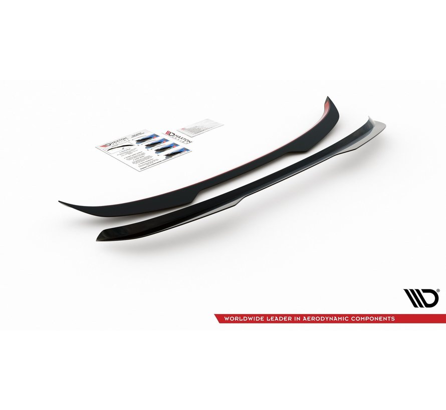 Maxton Design SPOILER CAP Ford Fiesta 7 ST Black and White Edition Facelift