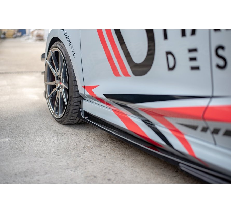 Maxton Design SIDE SKIRTS DIFFUSERS  V.4 Ford Fiesta Mk8 ST / ST-Line
