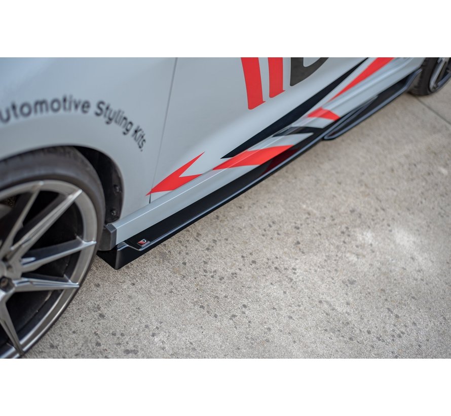 Maxton Design SIDE SKIRTS DIFFUSERS  V.4 Ford Fiesta Mk8 ST / ST-Line