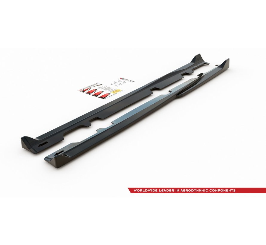 Maxton Design SIDE SKIRTS DIFFUSERS  V.4 Ford Fiesta Mk8 ST / ST-Line