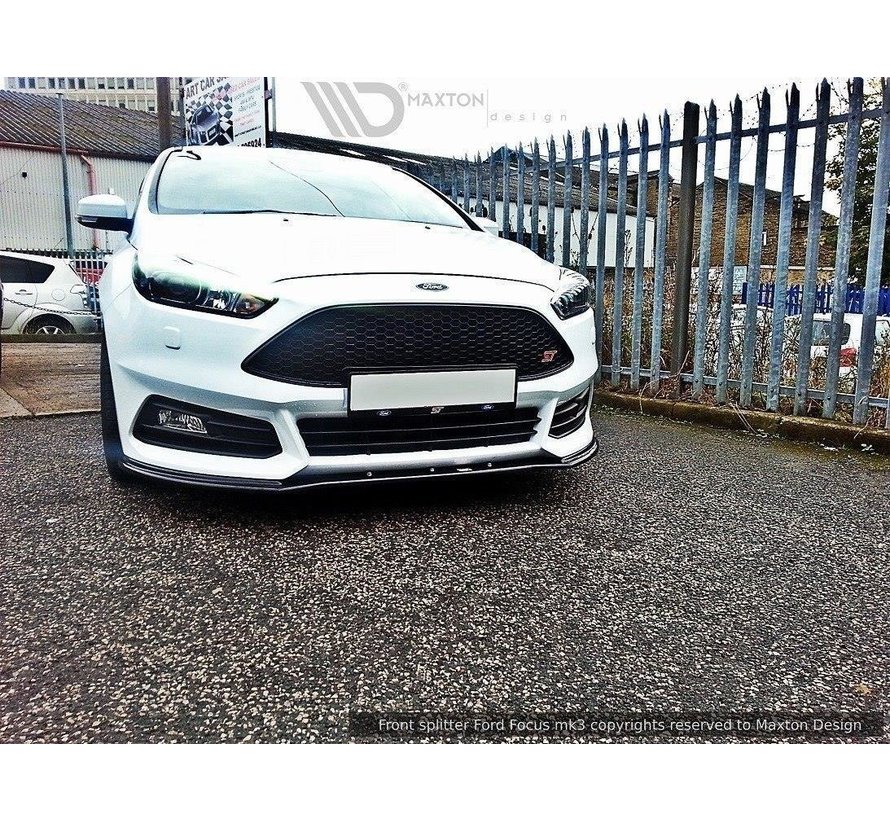 Maxton Design FRONT SPLITTER V.1 Ford Focus ST Mk3 FL