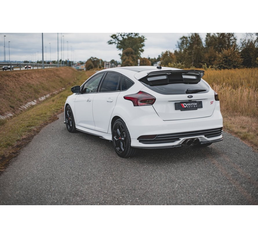 Maxton Design REAR SIDE SPLITTERS V.2 Ford Focus ST Mk3 Facelift