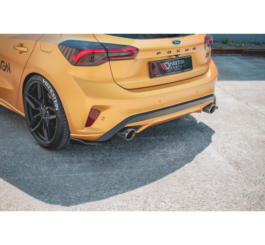 Maxton Design REAR SIDE SPLITTERS V.2 Ford Focus ST Mk4